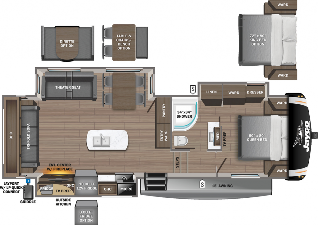 jayco eagle travel trailer floor plans 2019