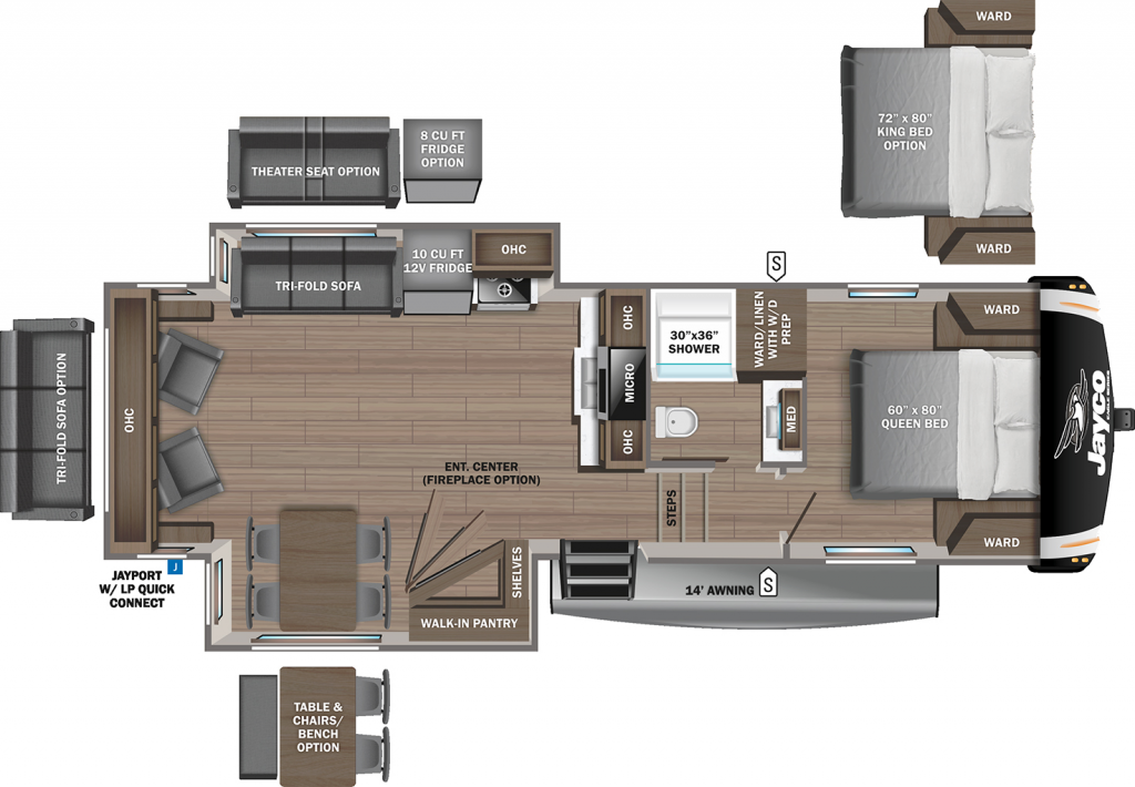 jayco eagle travel trailer floor plans 2019