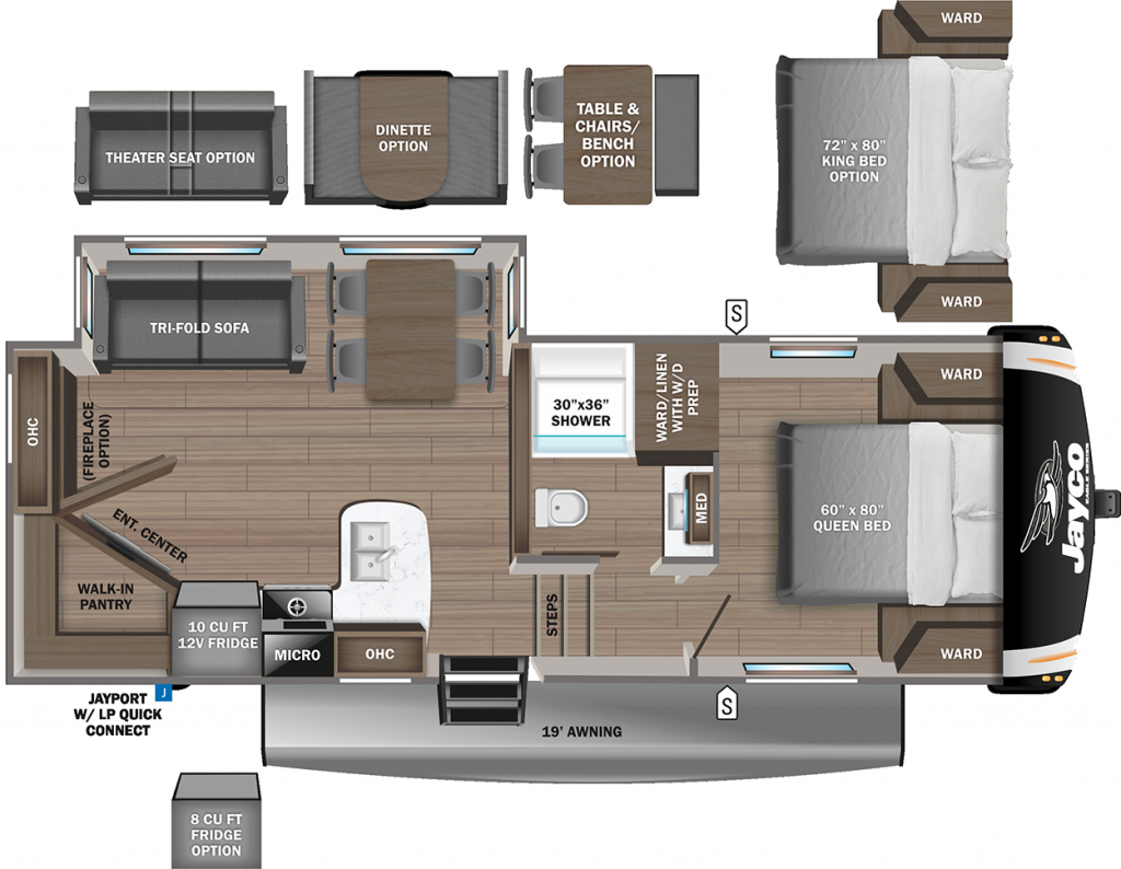 jayco eagle travel trailer floor plans 2019