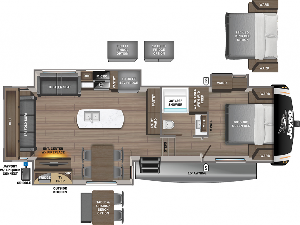 jayco eagle travel trailer floor plans 2019