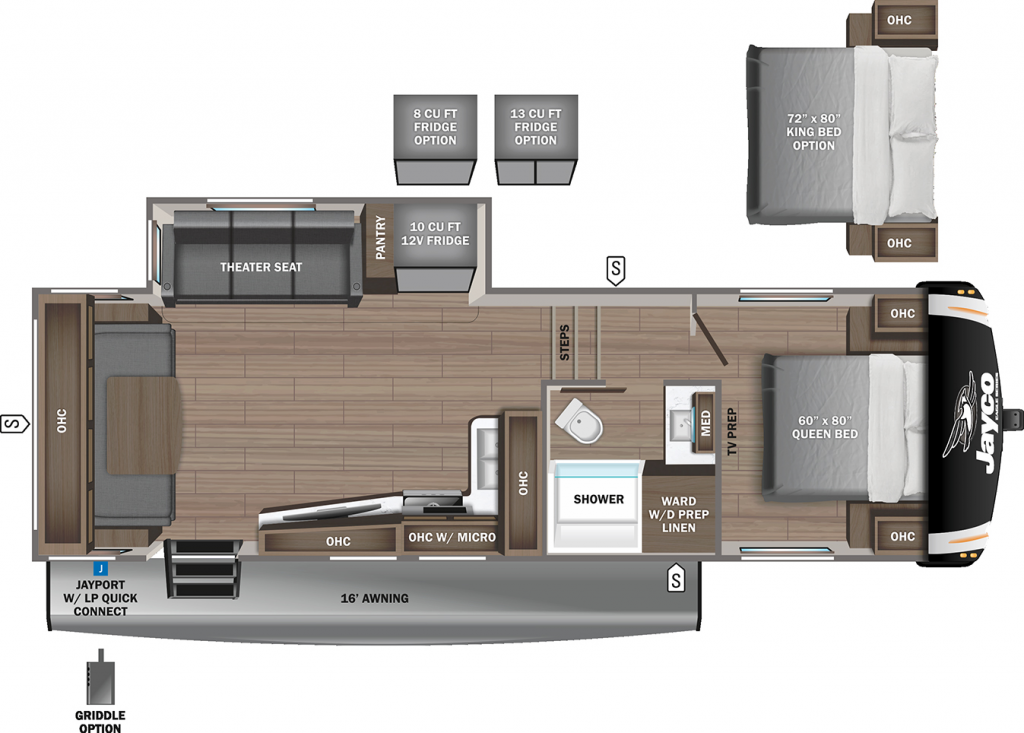 jayco eagle travel trailer floor plans 2019