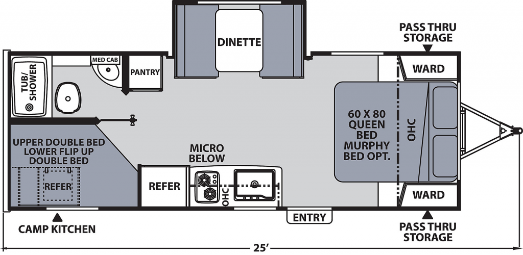 mini bunkhouse travel trailers