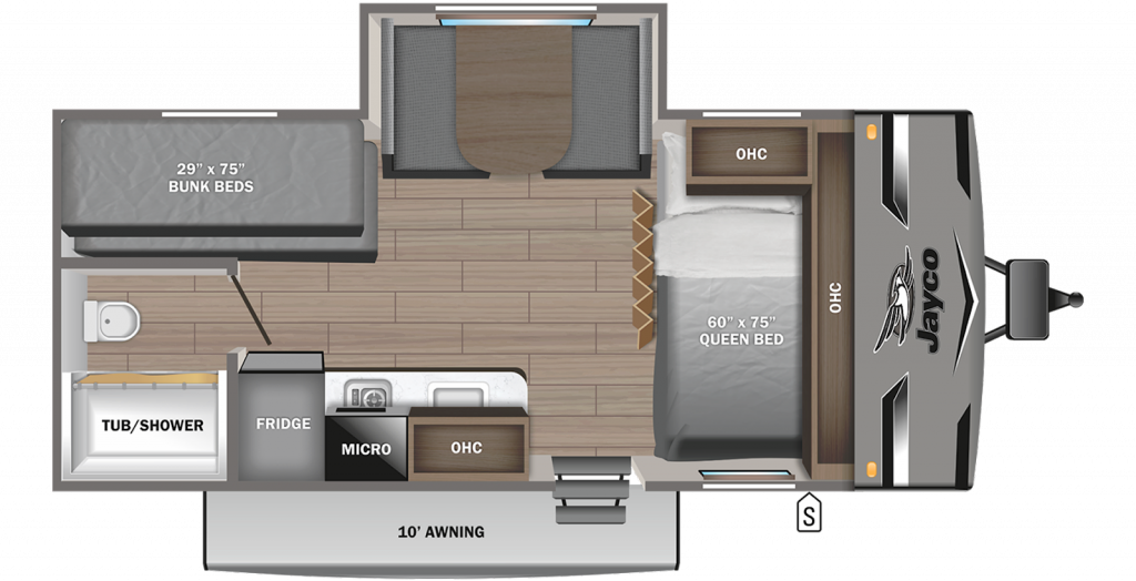 bunkhouse travel trailer under 9000 lbs