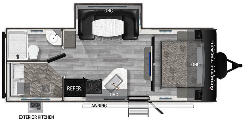 bunkhouse travel trailer under 9000 lbs