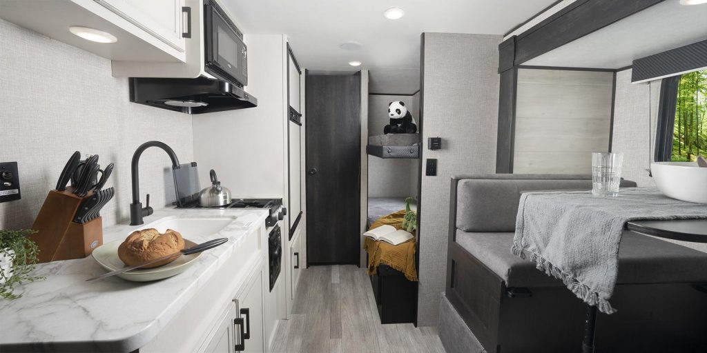 mini bunkhouse travel trailers