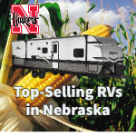RV with corn and cornhusker logo