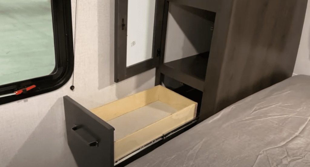 The Grand Design Transcend 245RL drawers 