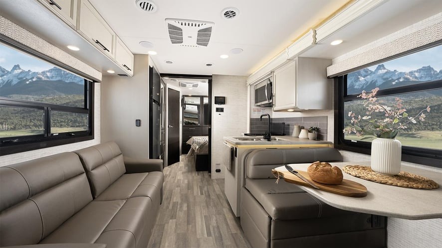 jayco greyhawk class c motorhome rv interior