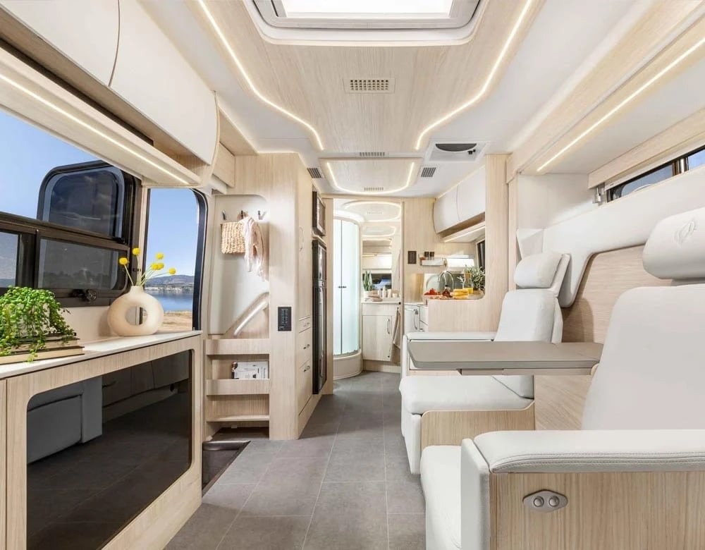 liesure travel unity class c motorhome rv interior