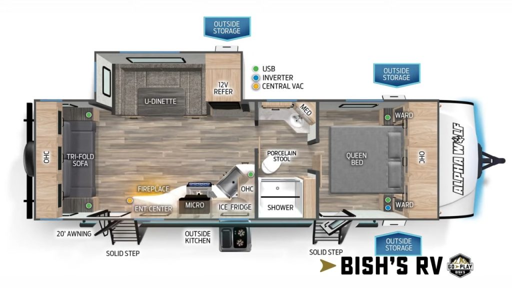 2024 Alpha Wolf 2500RL layout