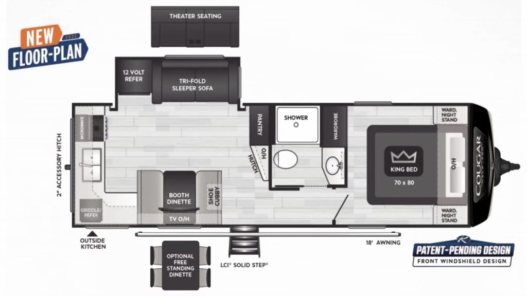 Cougar 25MLE Floor Plan