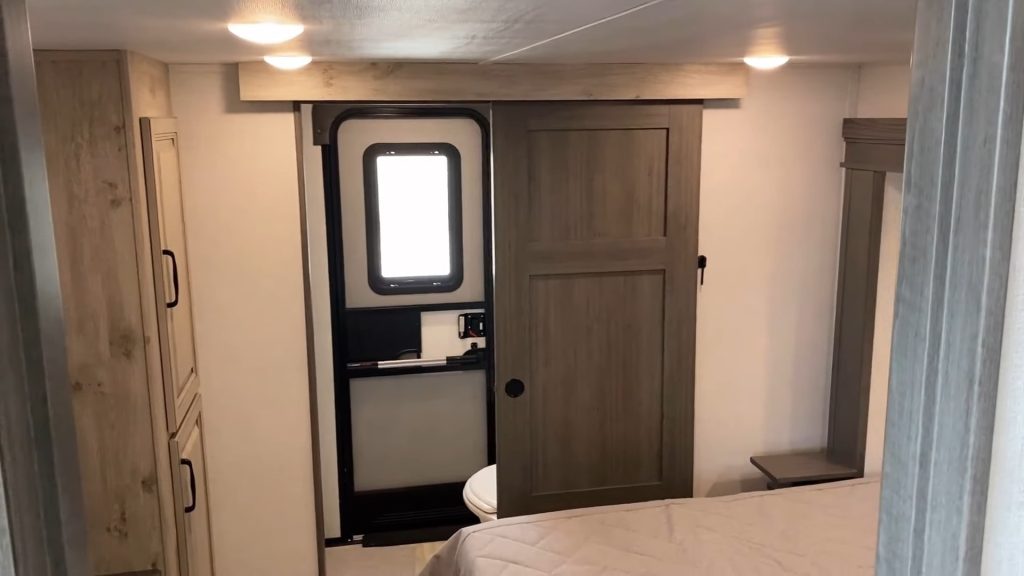 2024 Alpine 390DS Fifth Wheel Trailer rear bedroom