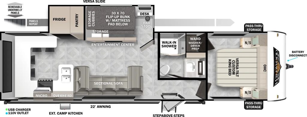  2024 Wildwood 29View Layout