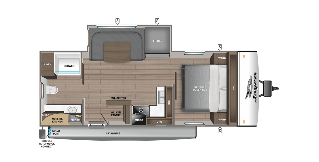 jayco jay feather 22rb floor plans