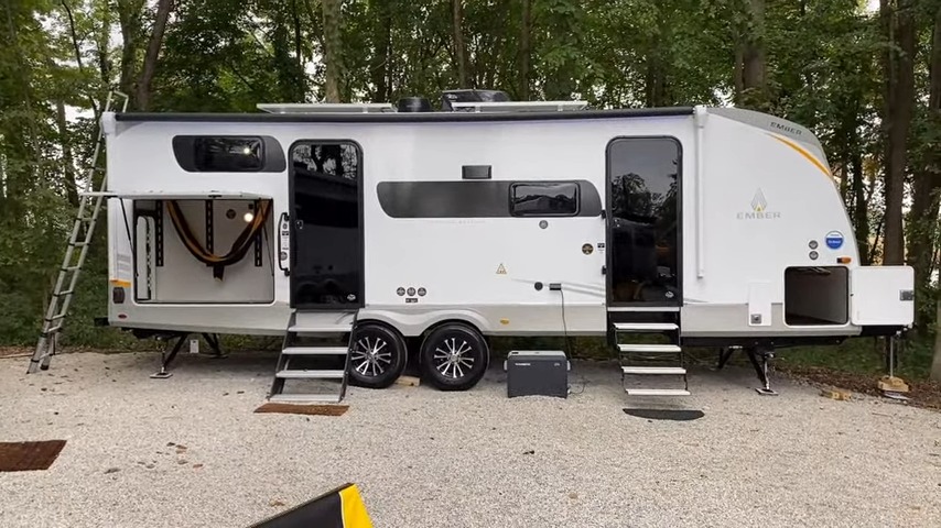 Ember touring edition 24msl outside with door open