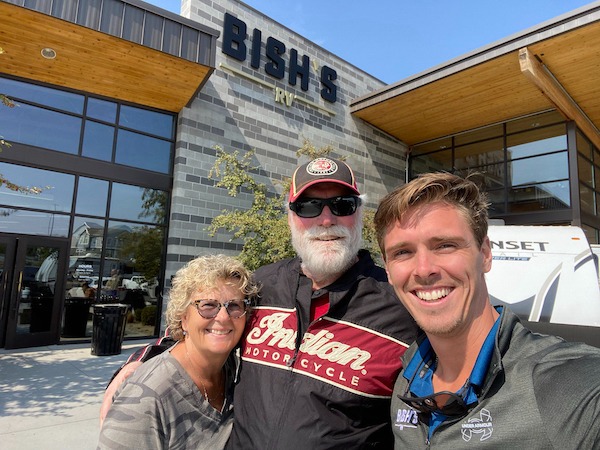 Bish's RV Outfitter with happy customers
