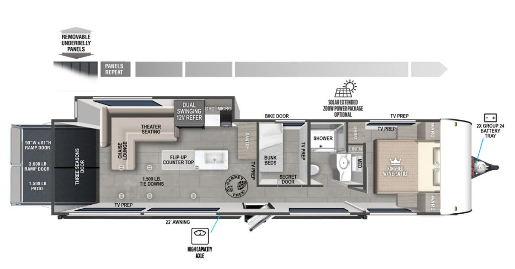 Forest River FSX 30VCVIEW floor plans