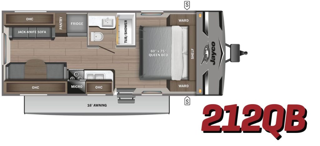 Jay Flight 212QB floorplan