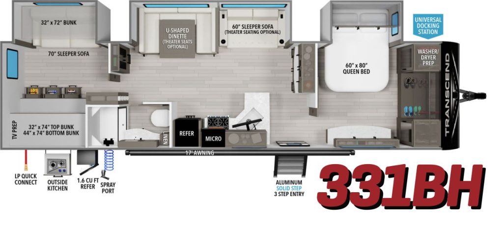 Transcend 331BH floorplan