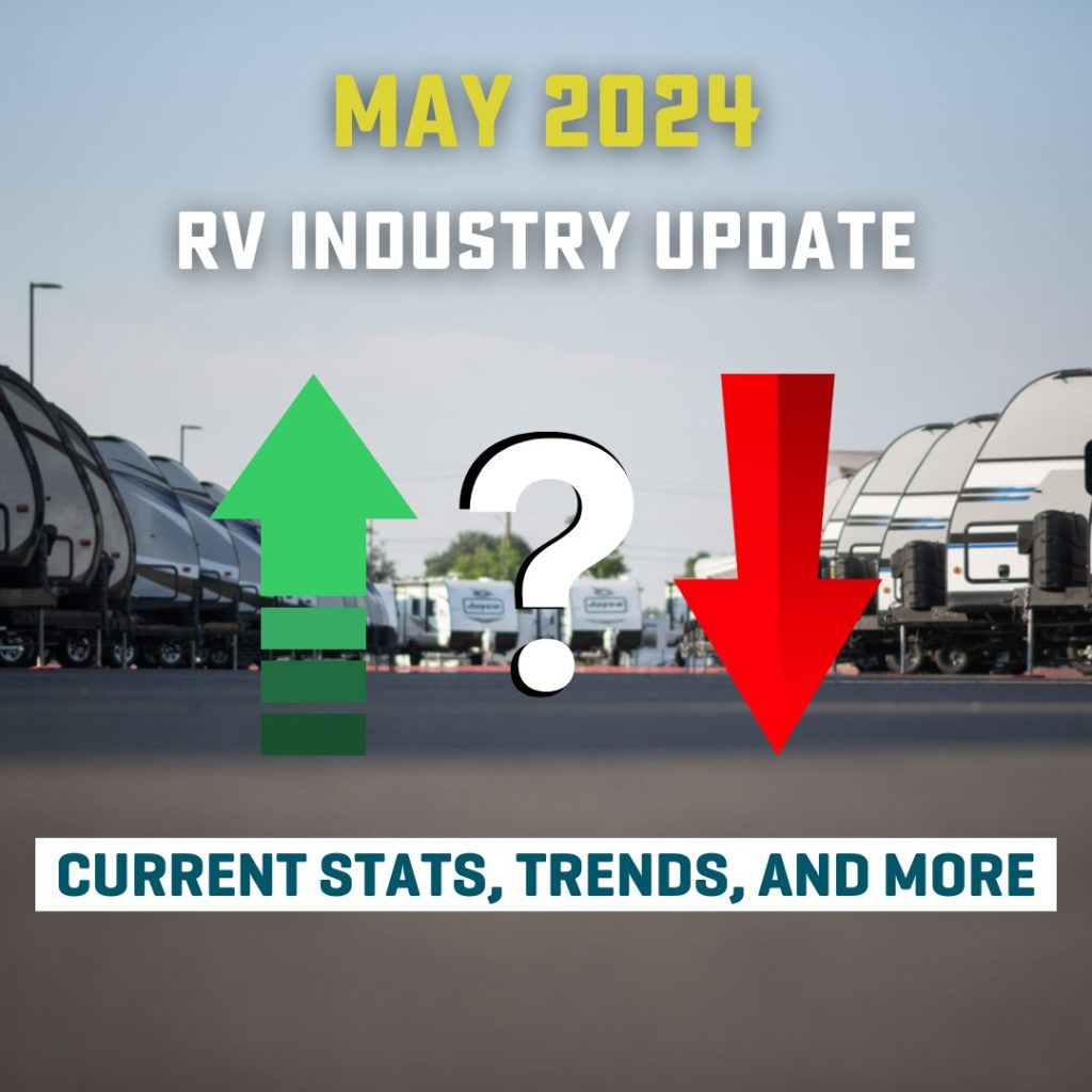 RV Lot with green arrow pointing up and red arrow pointing down and a question mark between the two