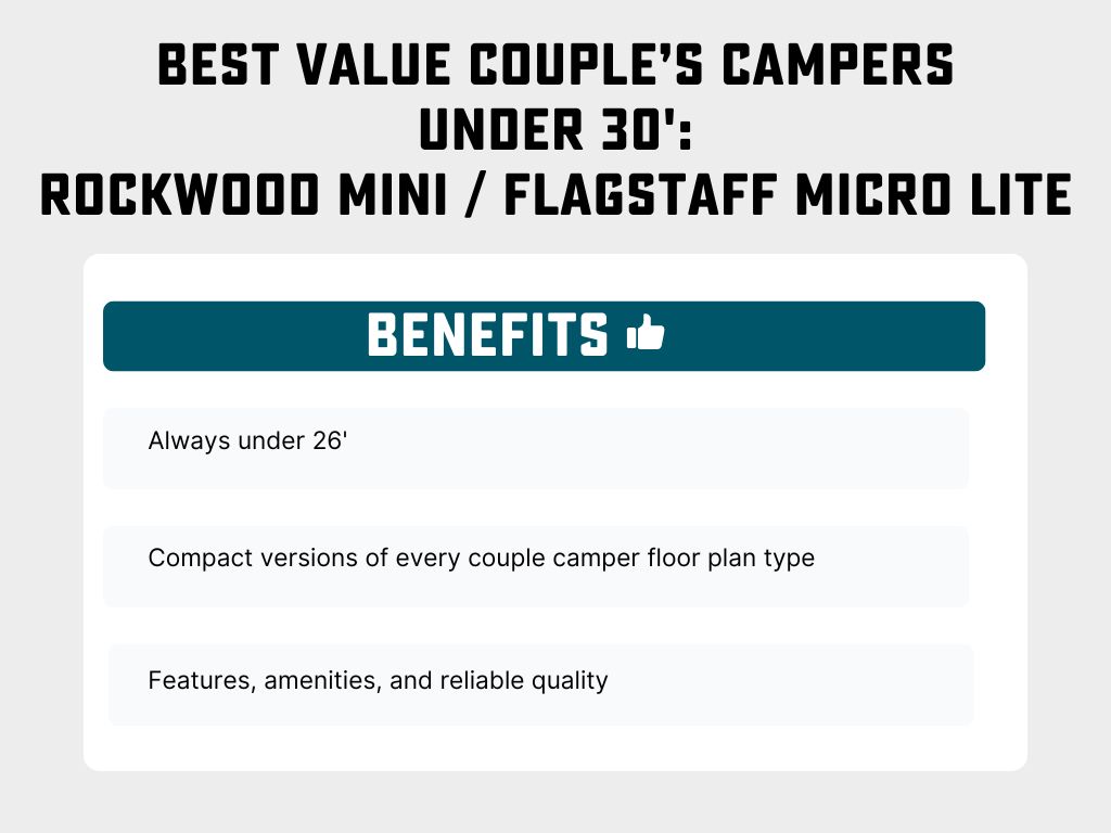 best value couple camper under 30 feet