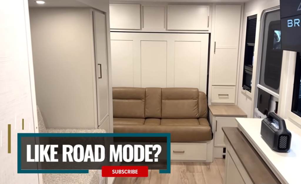 Brinkley Model Ix 20X interior view in road mode showing tan leather