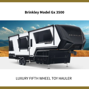 Brinkley Model GX 3500 luxury fifth wheel toy hauler exterior