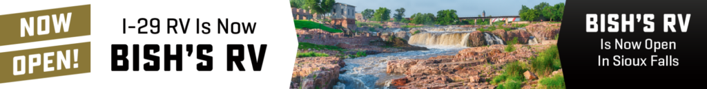 I-29 RV is now Bish’s RV in Sioux Falls South Dakota announcement banner